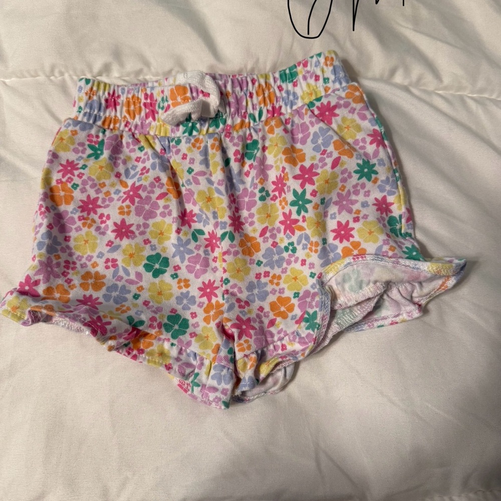Floral Print Baby Shorts